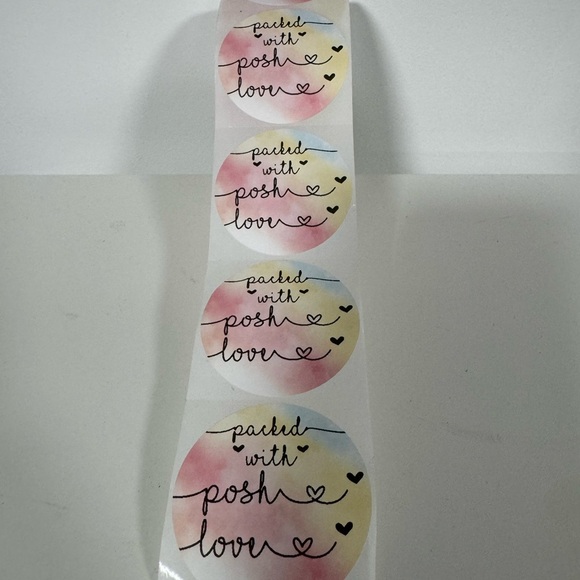 Packed With Posh Love 2” Round Stickers thank you stickers - Picture 3 of 4